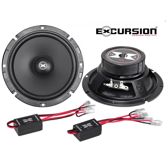 Excursion SX-6.3C – 3-drożny zestaw komponentowy Car Audio 165 mm (seria SX)